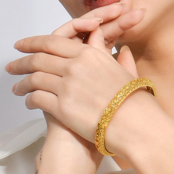 Special-Interest-Design Kupfer plattiert Gold Armband für Frauen