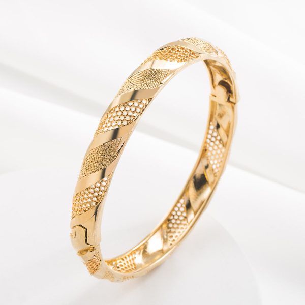 Special-Interest-Design Kupfer plattiert Gold Armband für Frauen – Bild 5