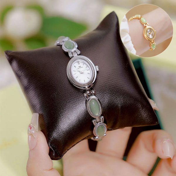 Natürliche Dongling Stone Hetian Jade Premium Ketten uhr