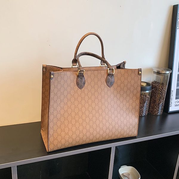 Große Kapazität Retro Single Schulter Tasche für Frauen – Bild 8