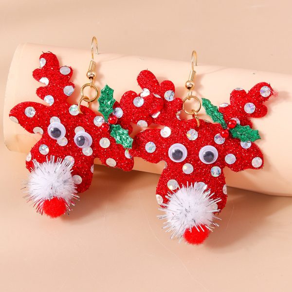 Ornament Christmas Cartoon Cute Earrings – Bild 5