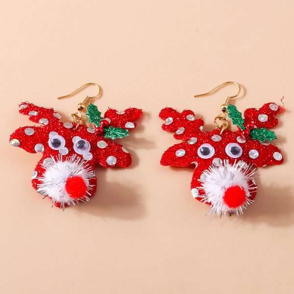 Ornament Christmas Cartoon Cute Earrings – Bild 9