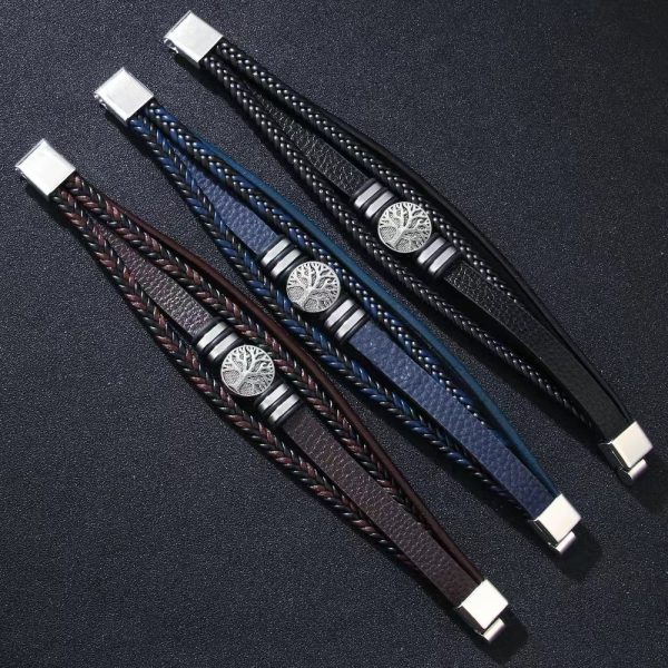 Mode Persönlichkeit Trendy Männer Leder Armband