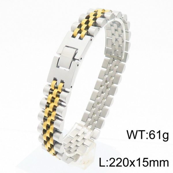 10mm Men's Adjustable Titanium Steel Strap Chain Couple Bracelet – Bild 5