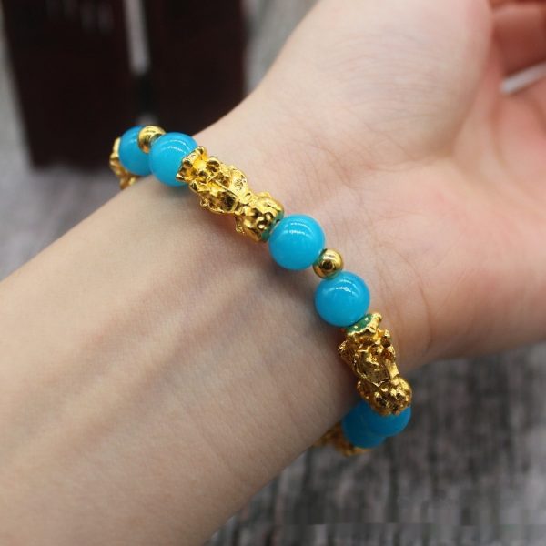 8mm gold-plated Picchu bracelet female personalized bracelet