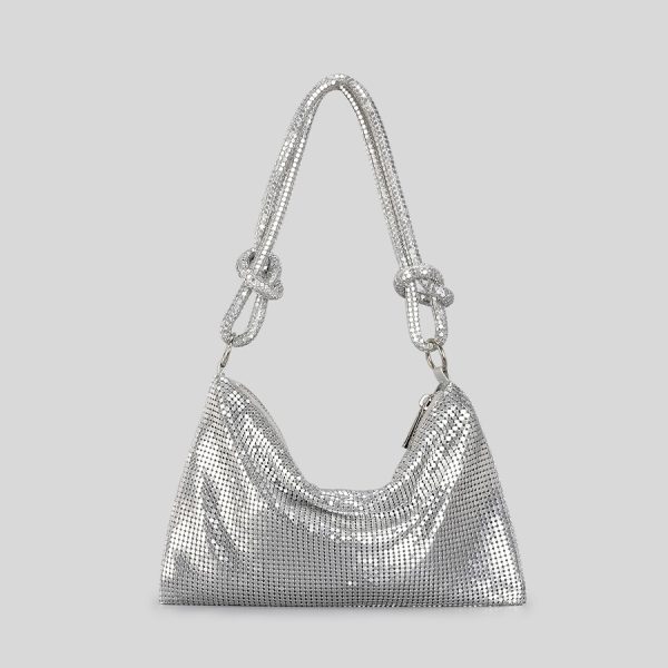 Elegante Handtasche aus Aluminiumplatte für Damen – Bild 3