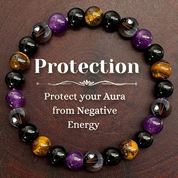 Armband Tigereye Tee Kristall Amethyst