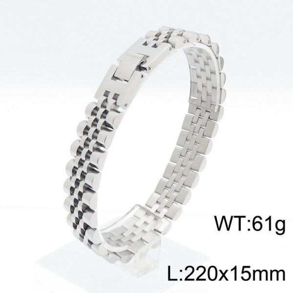 10mm Men's Adjustable Titanium Steel Strap Chain Couple Bracelet – Bild 6