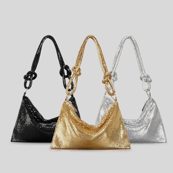 Elegante Handtasche aus Aluminiumplatte für Damen