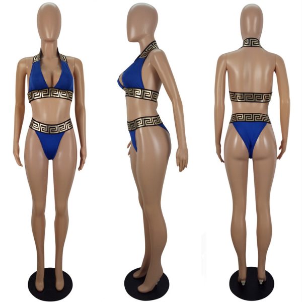 Bedruckter Bikini Zweiteiler Einteiler – Bild 4