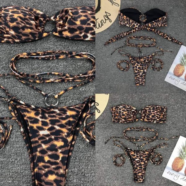 Bikini mit Leopardenmuster – Bild 3