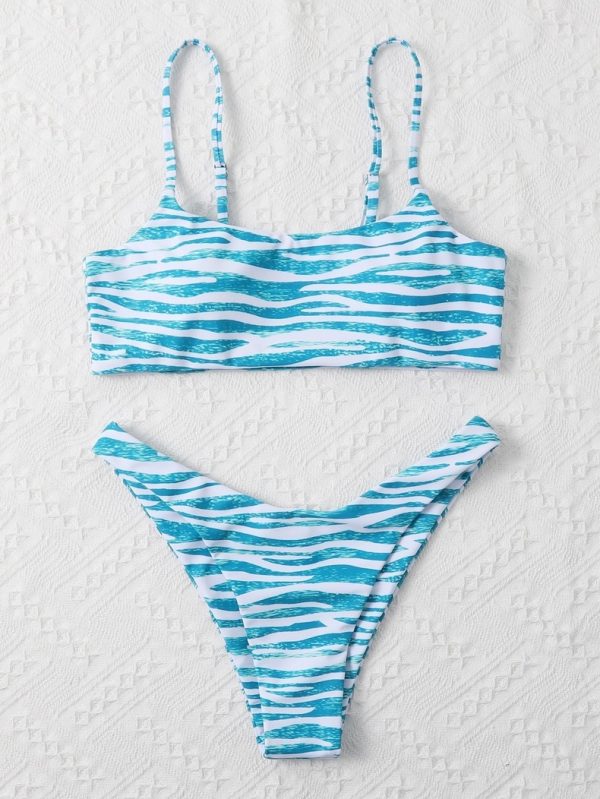 Damenmode Badebekleidung Zweiteiliger Bikini – Bild 7